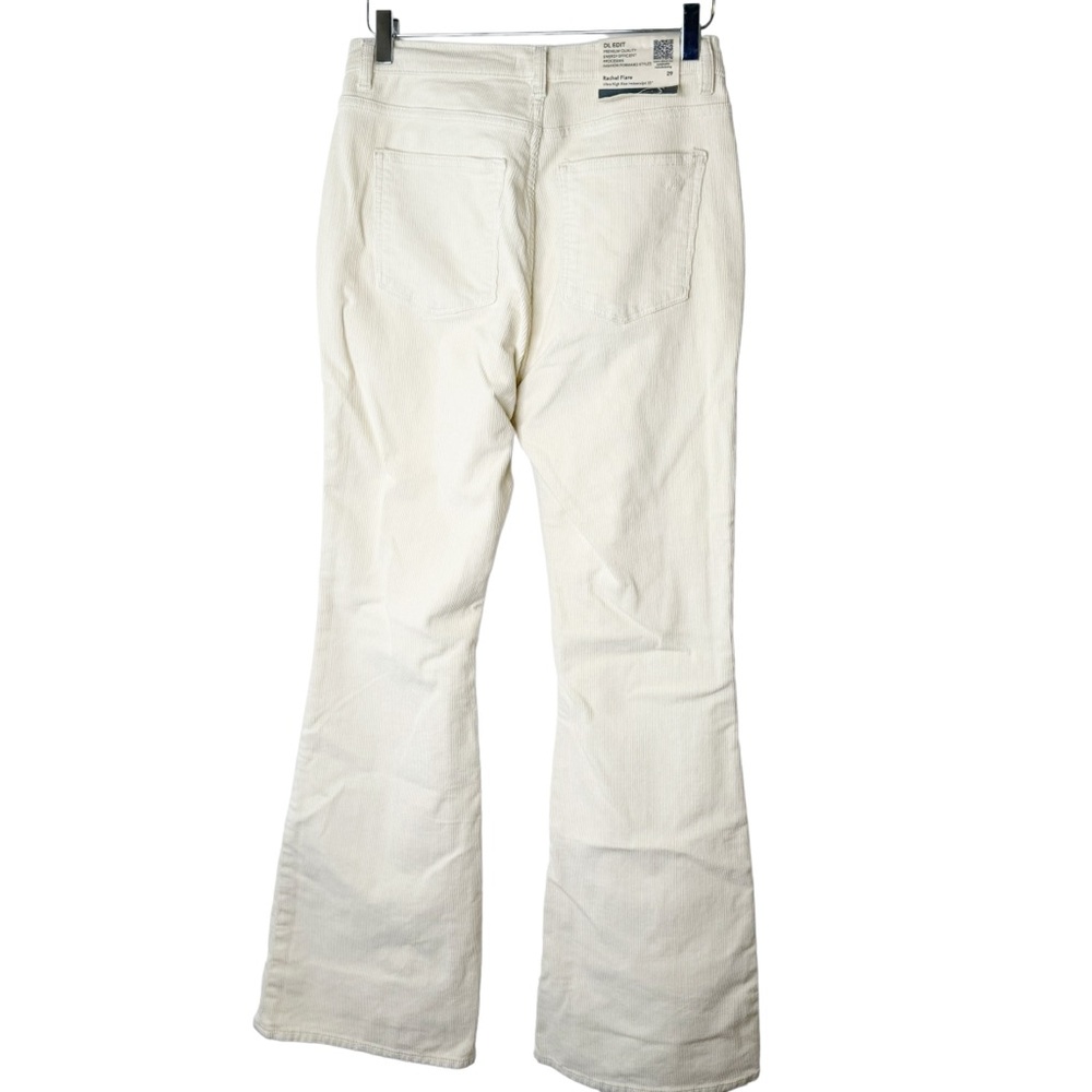 NWT Anthropologie DL1961 Rachel Flare Corduroy Pants Cords in Cream Size 29 - Picture 5 of 10